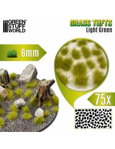 Green Stuff World - Matas Cesped - Autoadhesivas - 6mm - VERDE CLARO