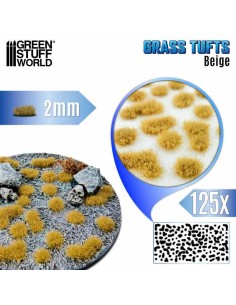 Green Stuff World - Grass TUFTS - 2mm self-adhesive - BEIGE