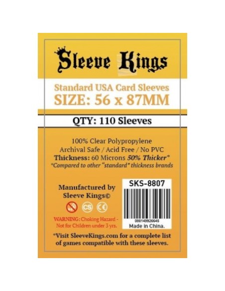 Sleeve Kings Standard USA Card Sleeves (56x87mm)