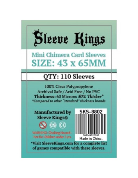 Sleeve Kings Mini Chimera Card Sleeves (43x65mm)