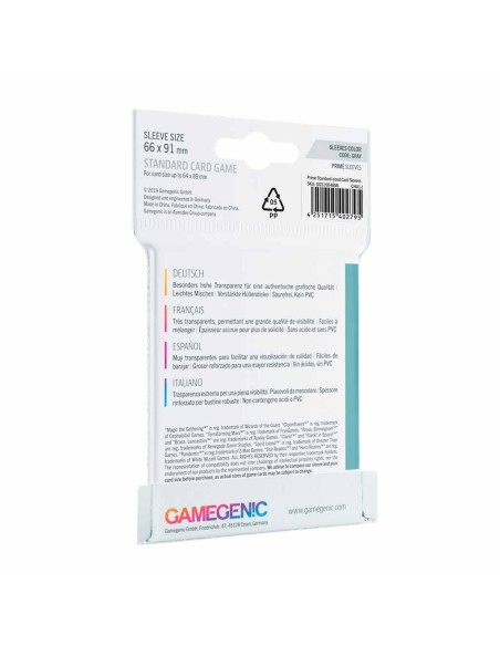 Standard Card Game Sleeves 66x91mm (50 u.)