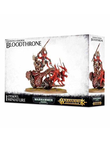 Warhammer Age of Sigmar - Daemons Of Khorne: Rendmaster, Herald of Khorne on Blood Throne/Skull Cannon