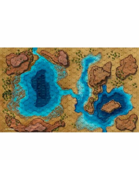 BattleTech: Battle Mat Savannah Large Lakes (neopreno)