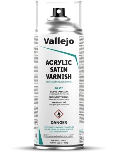 Vallejo - Aerosol barniz acrilico satinado 400 ml