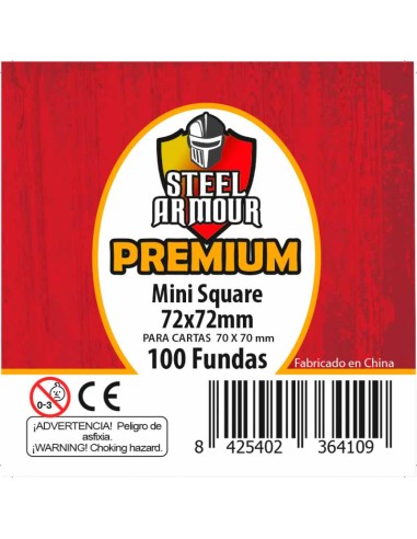 Steel Armour - Fundas cuadradas Square Mini (72x72mm)