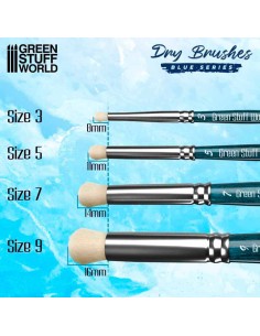 Green Stuff World - BLUE SERIES Dry Brush - Size 3 2