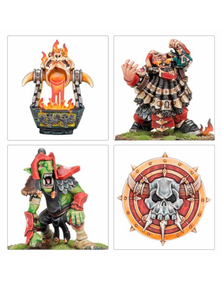 Blood Bowl - Equipo Chaos Dwarf: Zharr-Naggrund Ziggurats