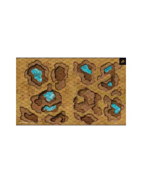 BattleTech: Battle Mat Savannah Sinkhole/Mountain Lake (neoprene)