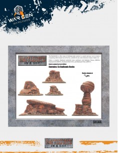 Battlefield in a box - Badlands Tors - Mars (Prepainted) 2