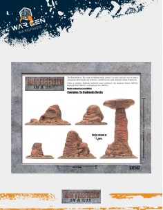 Battlefield in a box - Badlands Pillars - Mars (Prepintado) 2