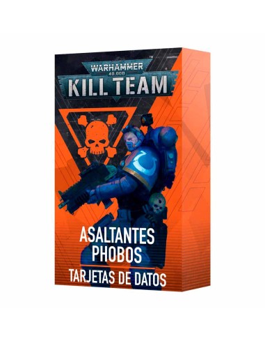 Warhammer 40,000 - Kill Team: Asaltantes Phobos. Tarjetas de datos