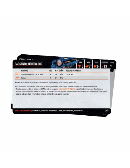 Warhammer 40,000 - Kill Team: Phobos Strike Team Cards