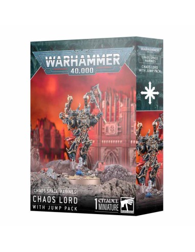 Warhammer 40,000 - Chaos Space Marines: Chaos Lord with Jump Pack