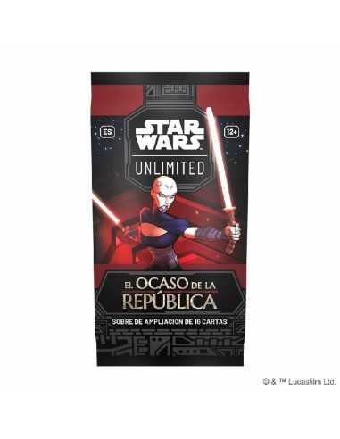 Star Wars: Unlimited - Ocaso de la República DRAFT INGLÉS VIERNES 8 - 17:00