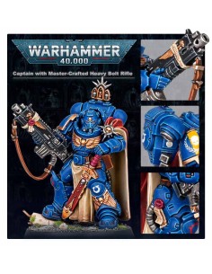 Warhammer 40,000 - Marines Espaciales: Capitán con rifle bólter pesado artesanal 2