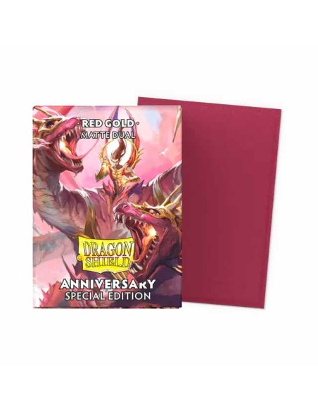 Dragon Shield Anniversary Special Edition Matte Dual Sleeves - Red Gold (100)