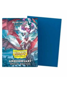 Dragon Shield Anniversary Special Edition Matte Dual Sleeves - Blue Silver (100)