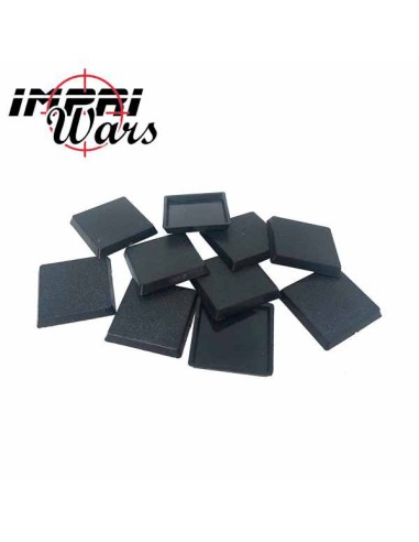 ImpriWars - Peana cuadrada - 25x25 mm - Pack de 10