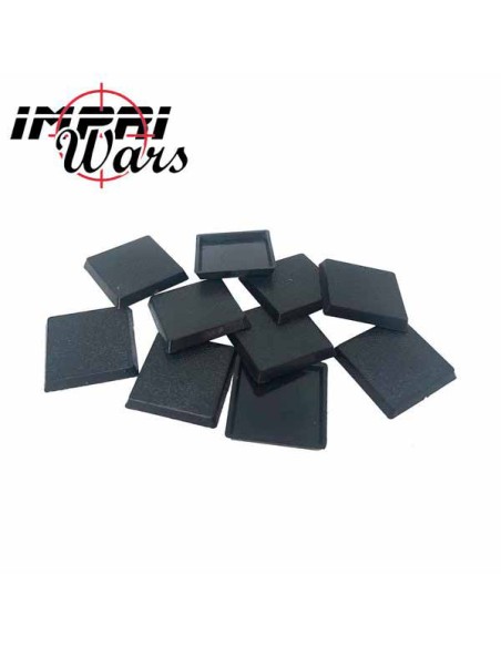 ImpriWars - Peana cuadrada - 25x25 mm - Pack de 10