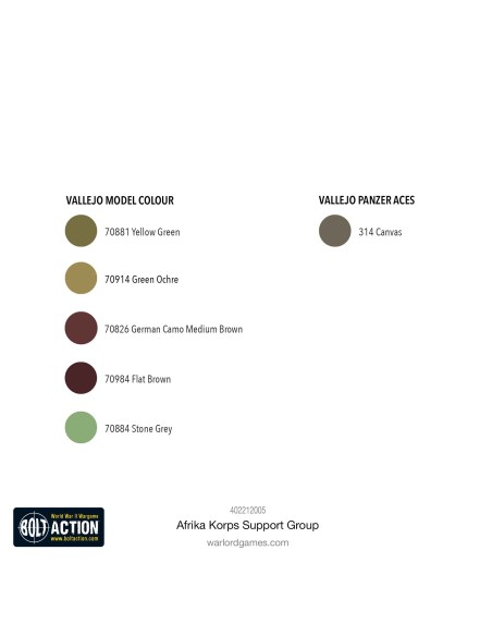 Bolt Action - Afrika Korps support group