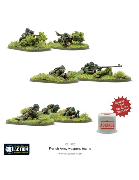 Bolt Action - French Army weapons teams