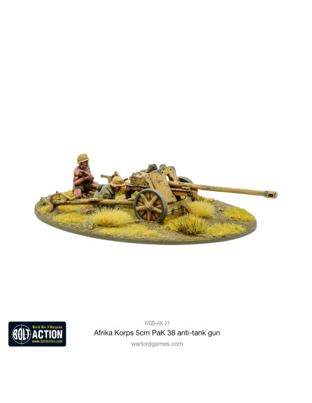 Bolt Action - Afrika Korps 5cm PaK 38 anti-tank gun