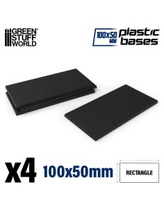 Green Stuff World - Plastic Bases - Rectangle 100x50mm