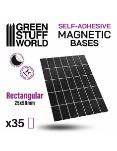 Green Stuff World - Magnetic Bases - Rectangle 25x50mm