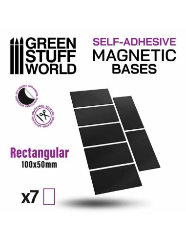 Green Stuff World - Magnetic Bases - Rectangle 100x50mm