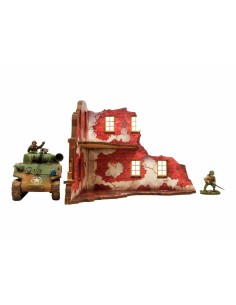 Micro Art Studio: WWII Normandy Ruined Large House 1 (Pre-painted) 2