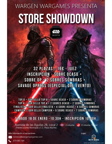 Star Wars Unlimited - Store Showdown - 18 de enero