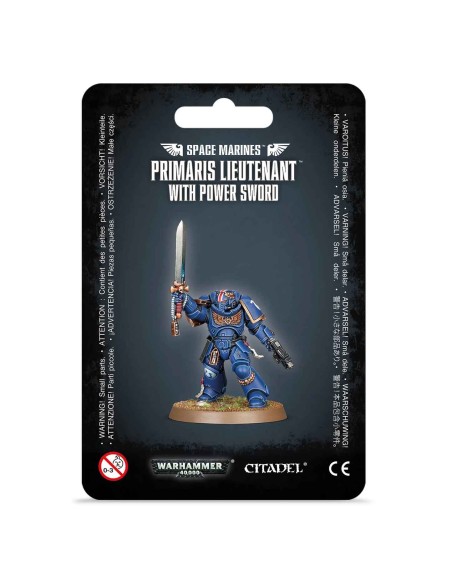 Warhammer 40,000 - Marines Espaciales: Teniente Primaris con espada de energía