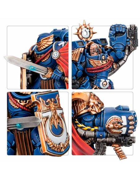 Warhammer 40,000 - Ultramarines: Marneus Calgar con Guardia de Honor Victrix