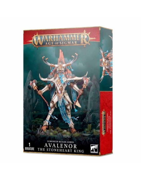 Warhammer Age of Sigmar - Lumineth Realm-Lords: Avalenor, the Stoneheart King/Alarith Spirit of the Mountain