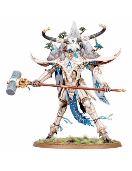 Warhammer Age of Sigmar - Lumineth Realm-Lords: Avalenor, the Stoneheart King/Alarith Spirit of the Mountain