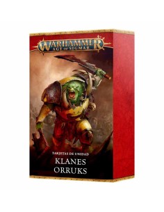 Warhammer Age of Sigmar - Warscroll Cards: Orruk Warclans (Spanish)