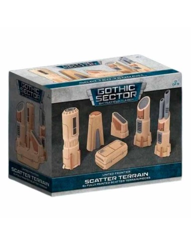 Battlefield in a Box - Gothic Sector: United Frontier Scatter Terrain (Prepintado)