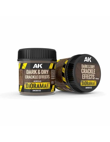 AK Interactive Terrains Dark & Dry crackle effects (100ML)