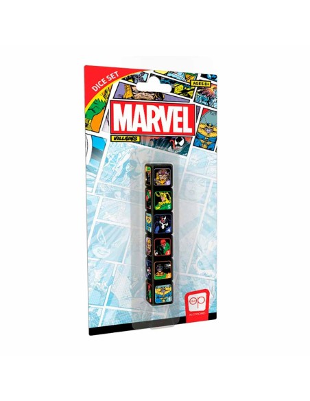 Set de dados Marvel: Villains - 6 D6