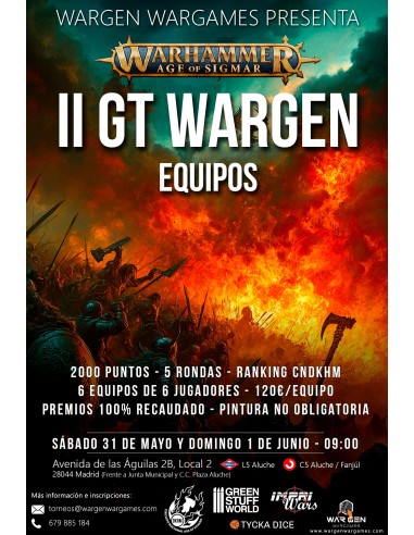 INSCRIPCIÓN II GT EQUIPOS WARHAMMER AGE OF SIGMAR