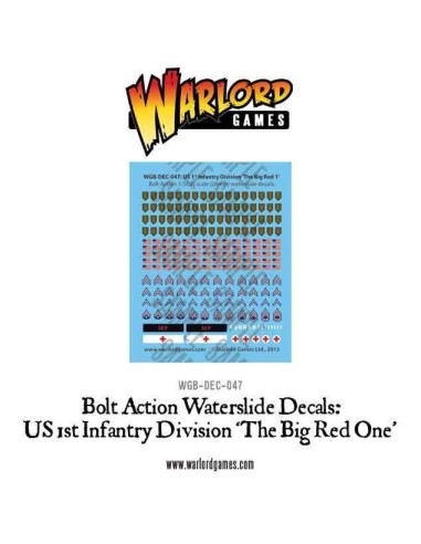 US 1st Infantry Division 'Big Red One' decal sheet