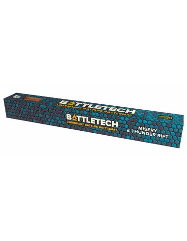 BattleTech: BattleMat Legendary Battles Misery & Thunder Rift (neopreno)