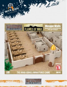 Flames of War - Mosque Walls 15mm (Prepintado)