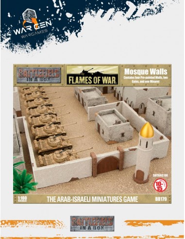 Flames of War - Mosque Walls 15mm (Prepainted)