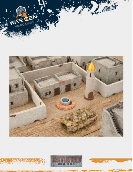 Flames of War - Mosque Walls 15mm (Prepintado)