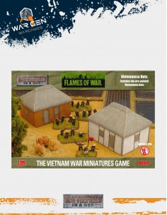 Flames of War - Vietnamese Huts 15mm (Prepintado)