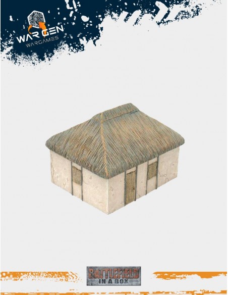 Flames of War - Vietnamese Huts 15mm (Prepintado)