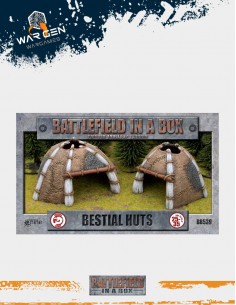 Battlefield in a box - Bestial Huts (Prepainted)