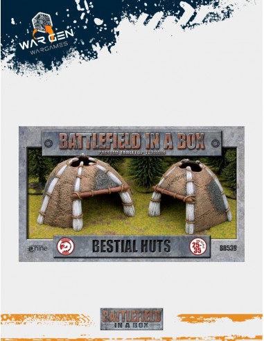 Battlefield in a box - Bestial Huts (Prepainted)