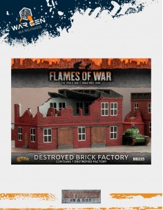 Flames of War - Destroyed Brick Factory 15mm (Prepintado)